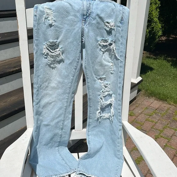 ☀️Aeropostale Boyfriend Flare Jeans Size 00R - Picture 2 of 7